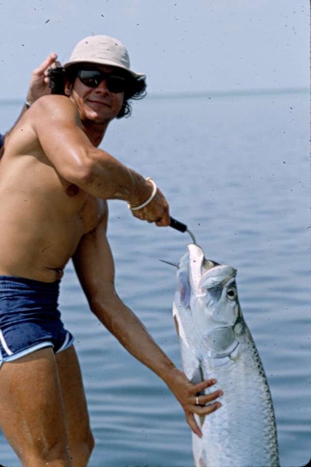 Jose with a tarpon